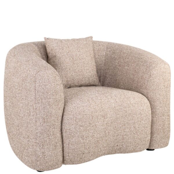 Accueil 7 Fauteuil Luxandra beige, dimensions 112x88x77 cm