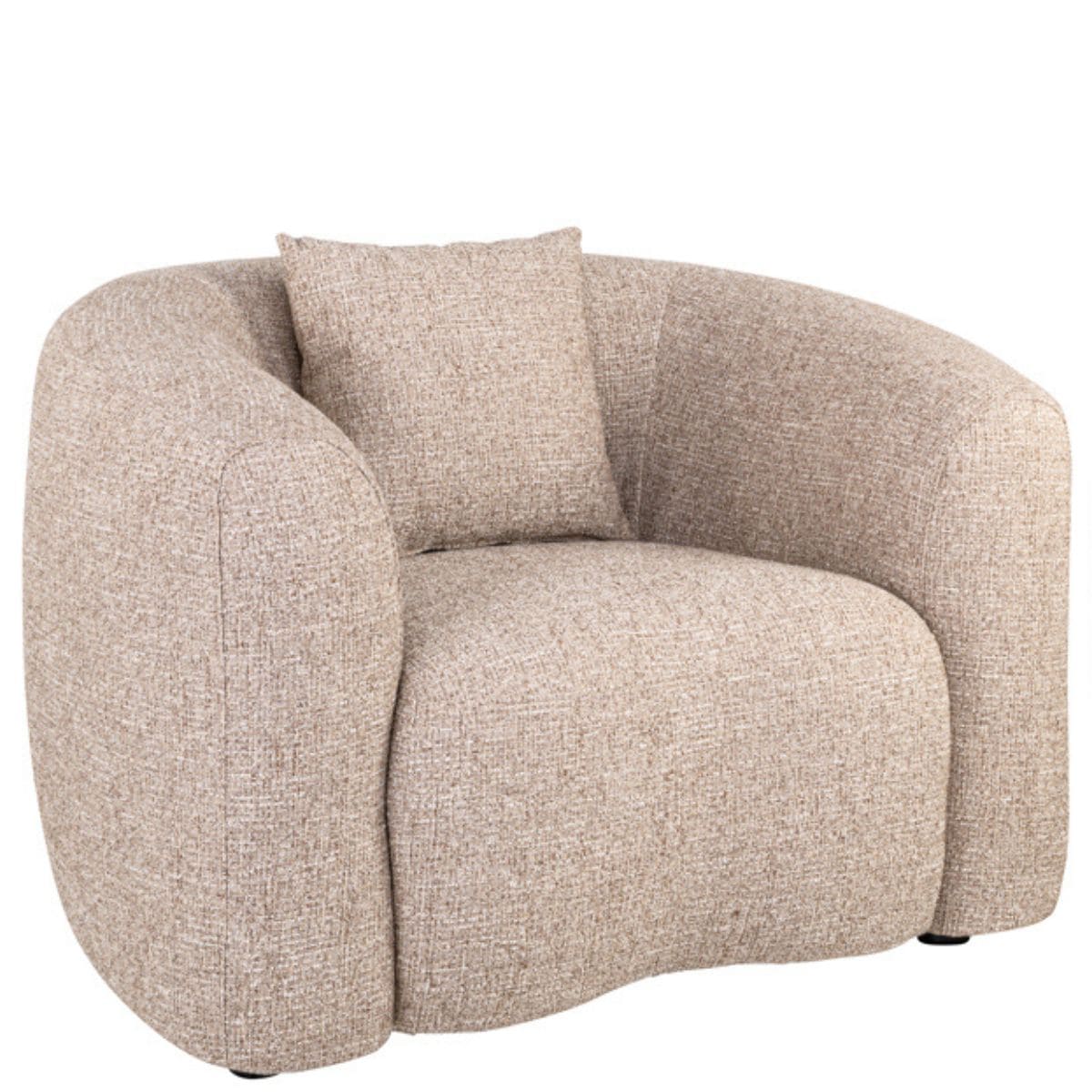Fauteuil Luxandra beige, dimensions 112x88x77 cm
