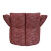 Fauteuil Pivotant Pétales 10 fauteuil pivotant pétales, accoudoirs ouverts, vue de dos, rouge, bordeaux