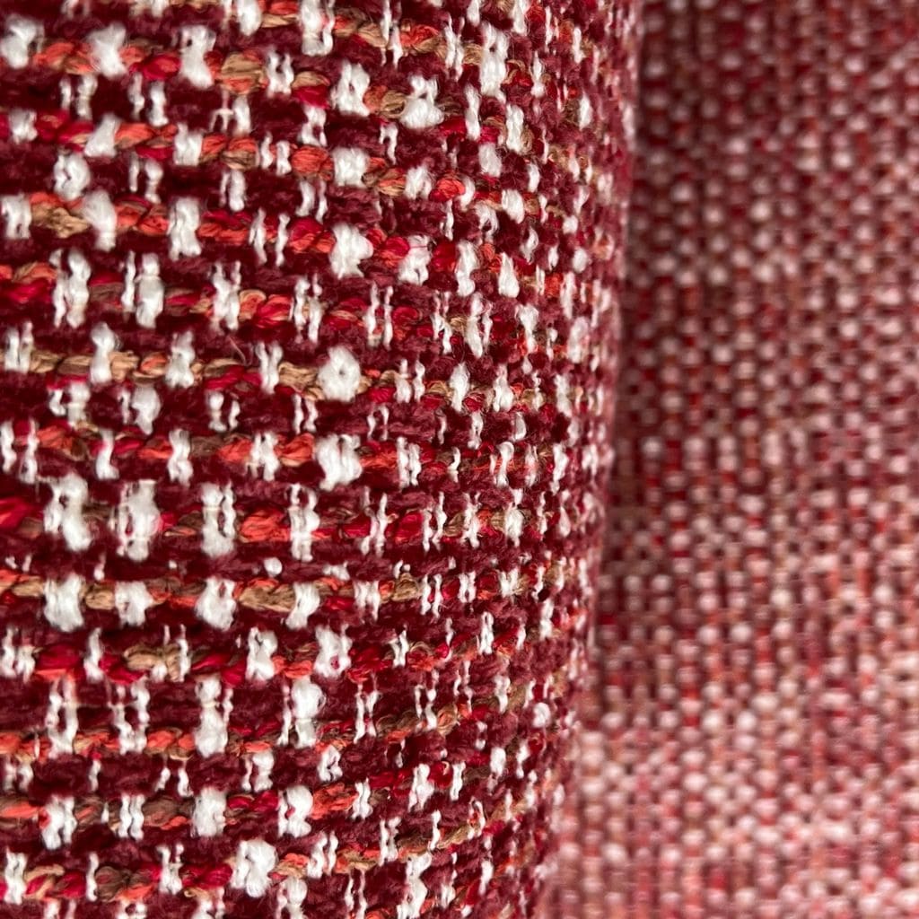Fauteuil Pivotant Pétales 7 zoom tissu silencio rouge