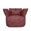 Fauteuil Pivotant Pétales 8 fauteuil pivotant pétales forme fleur ouverte , tons rouges bordeaux